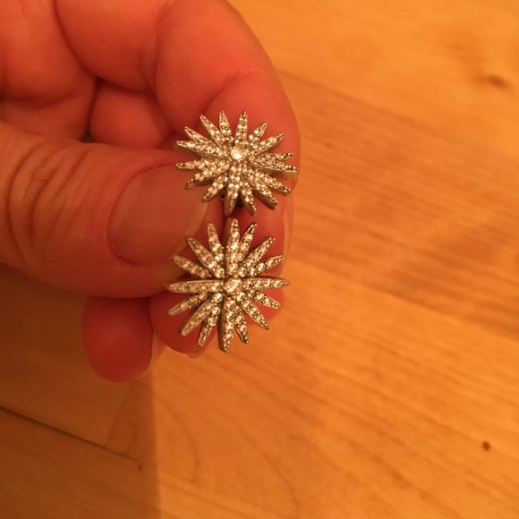 STARBURST  Earrings, Silver NWOT 925, GREAT GIFT! - Picture 5 of 7